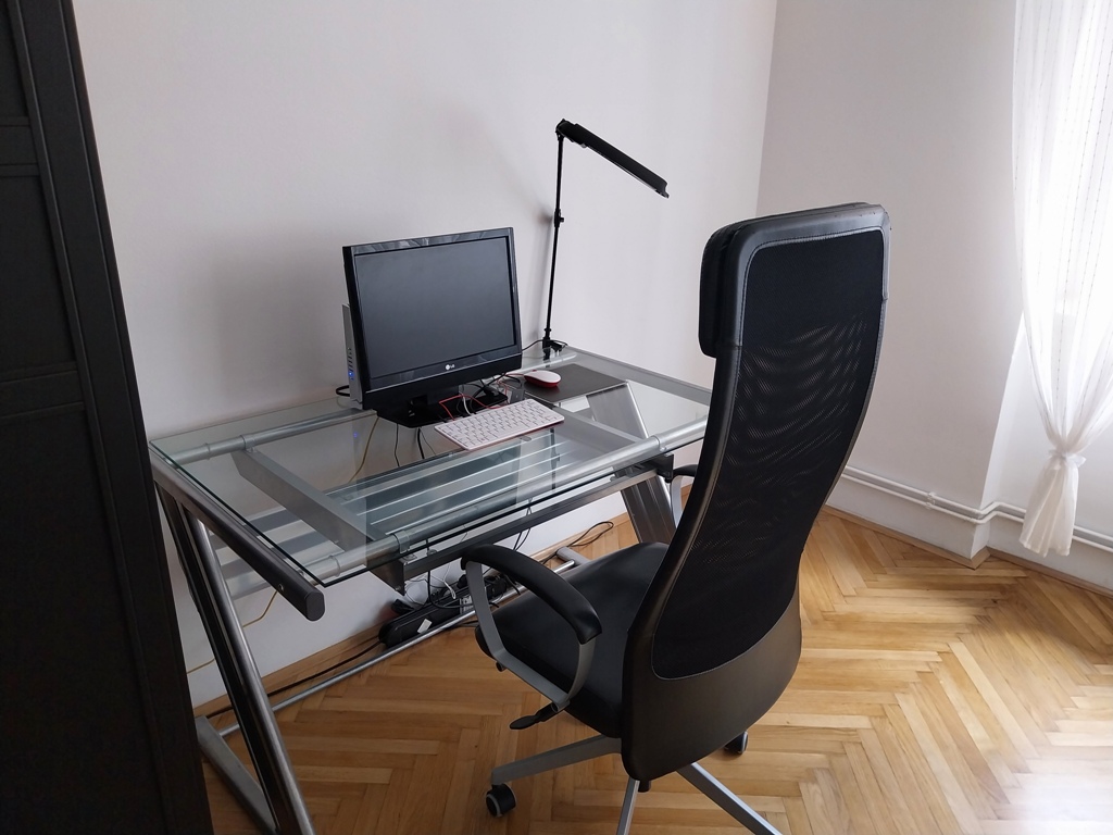 Dedicated work space at our Maribor Airbnb apartment