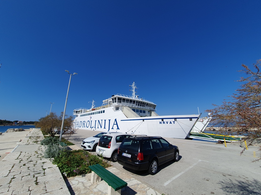 Our ferry after it arrived in Supetar from Split