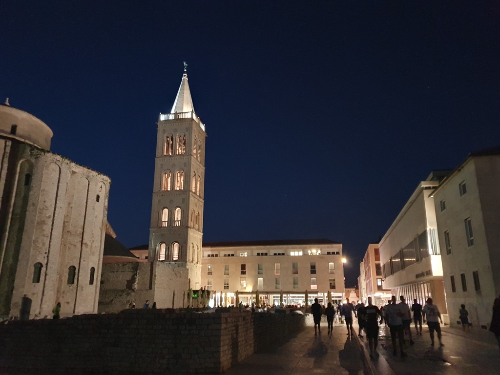Zadar at night