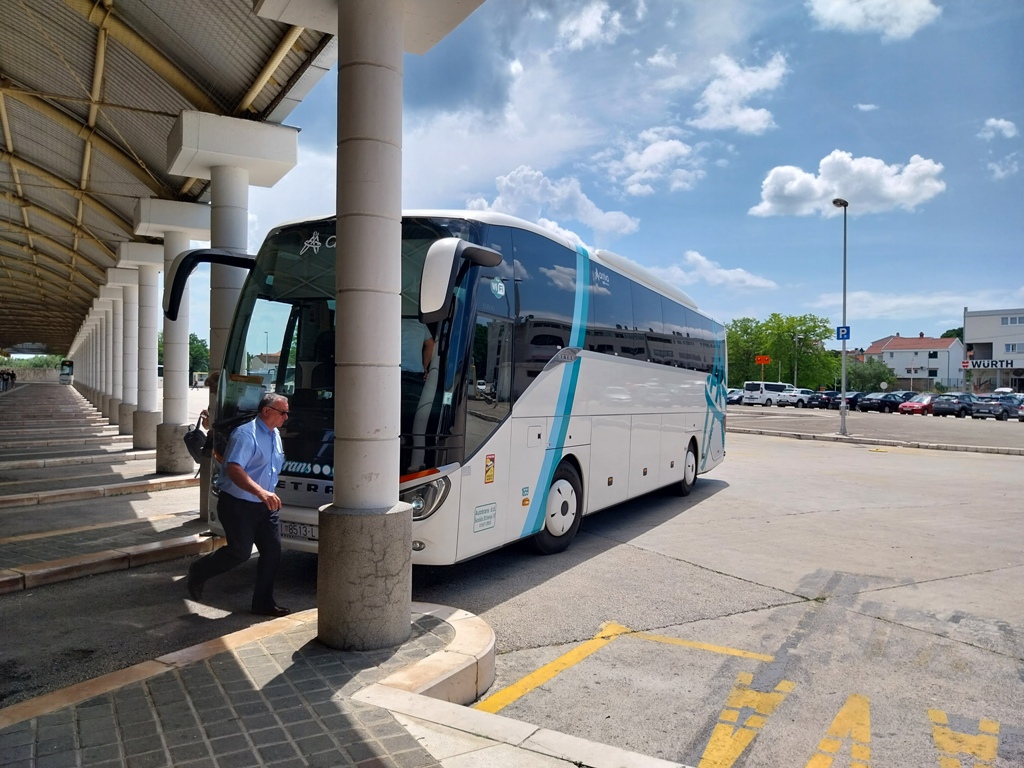 Our Arriva Bus from Zadar to Rijeka